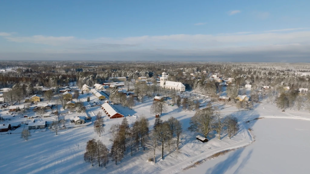 Flygbild över linneryd