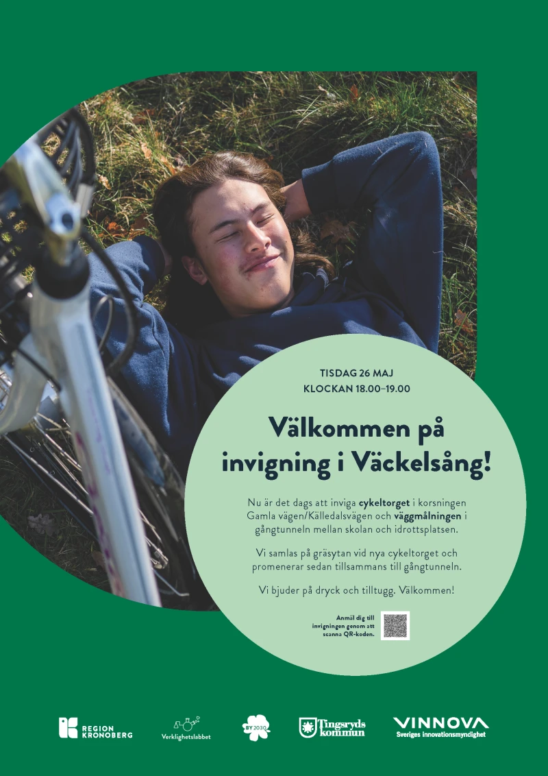 Affisch med information om invigning.